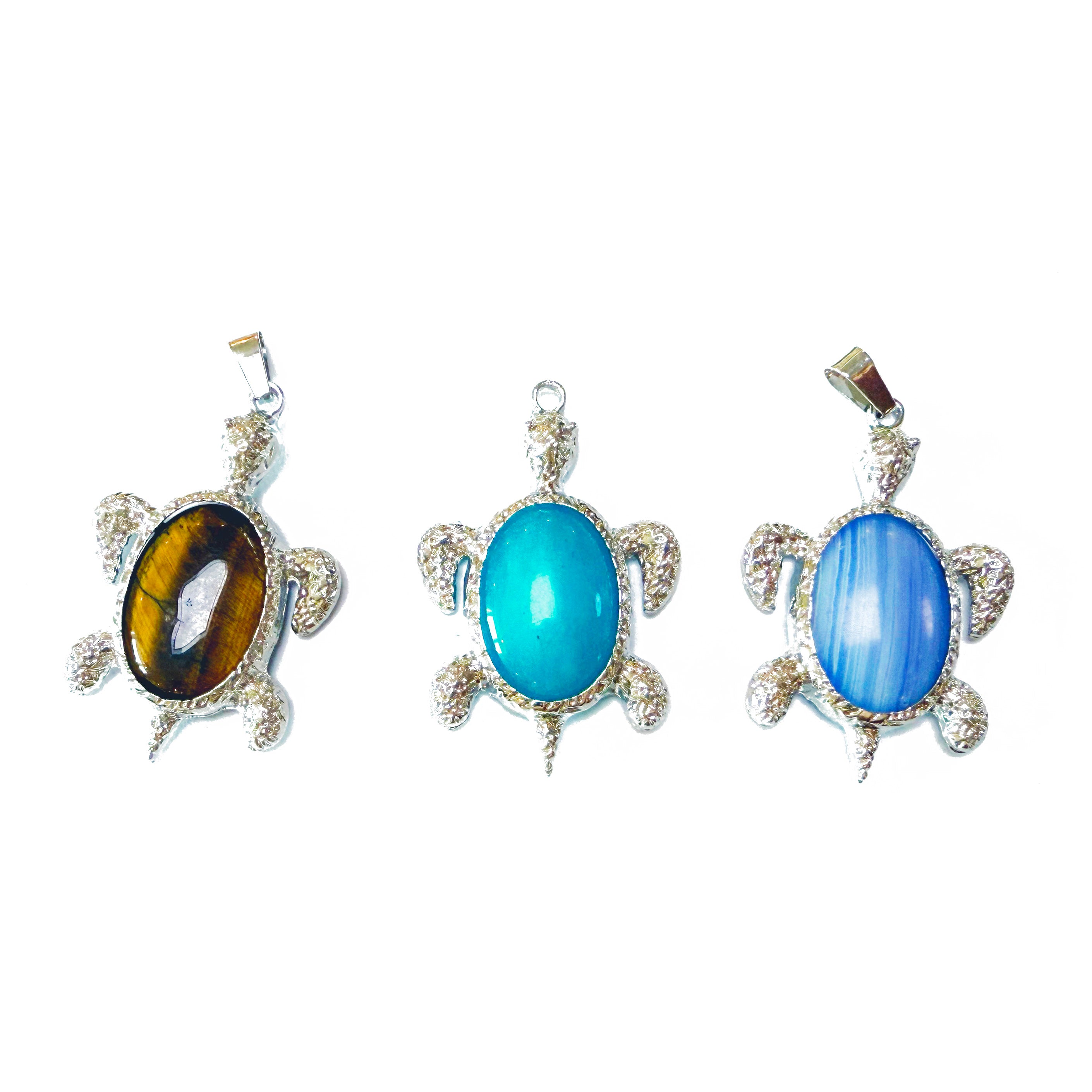 L681]Crystal Turtle Pandent