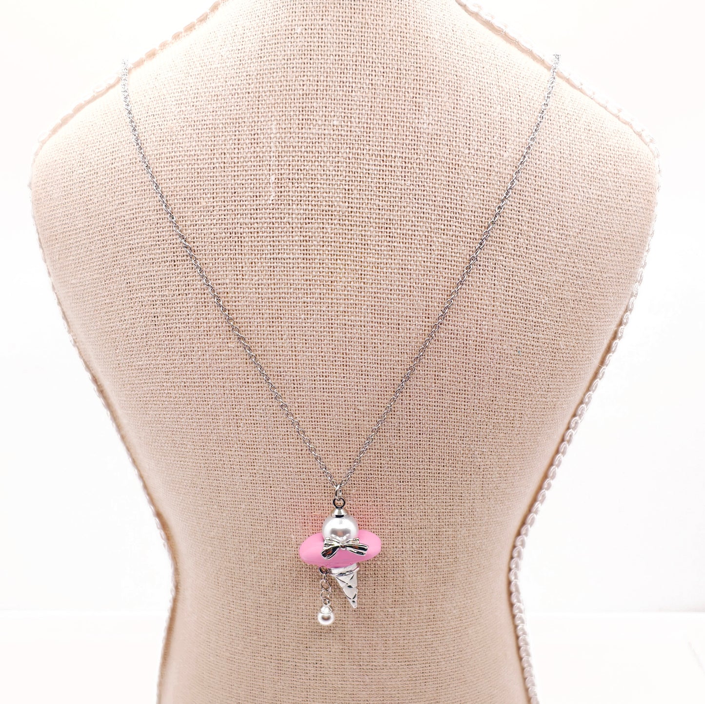 L1595]Natural Pearl Gelato Necklace