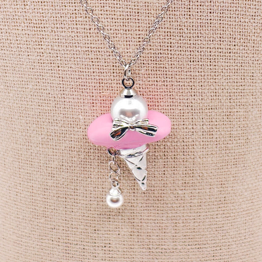 L1595]Natural Pearl Gelato Necklace