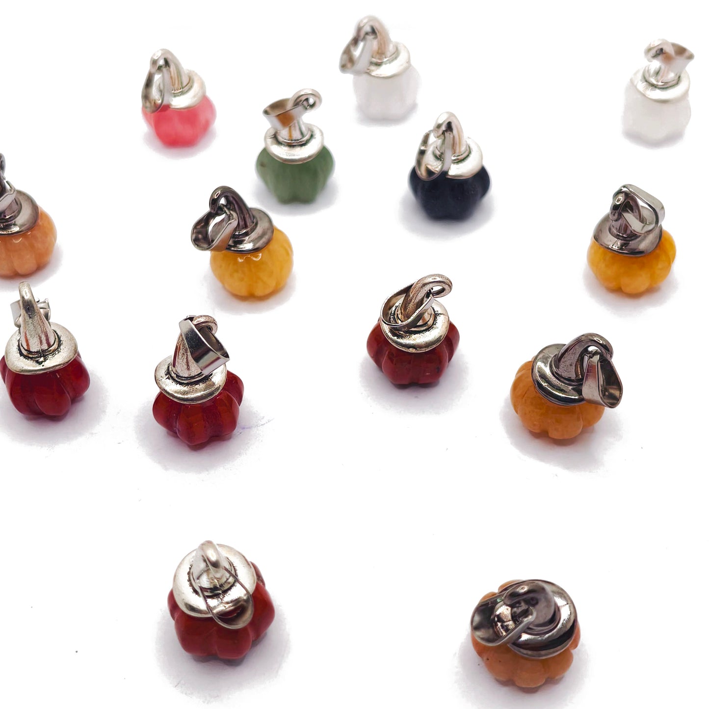 L1924]Crystal Pumpkin Pendant