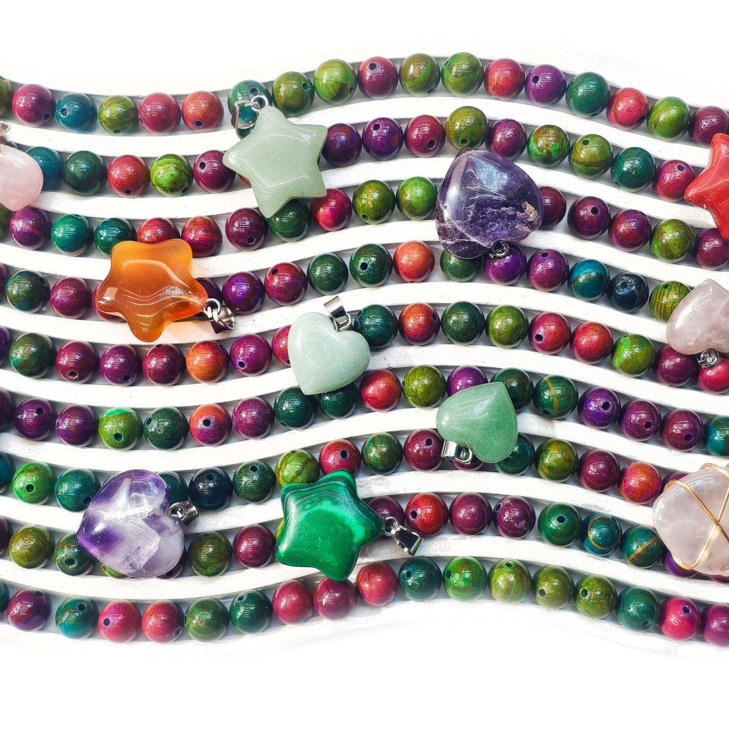 L1596]Crystal Petal&Pebble