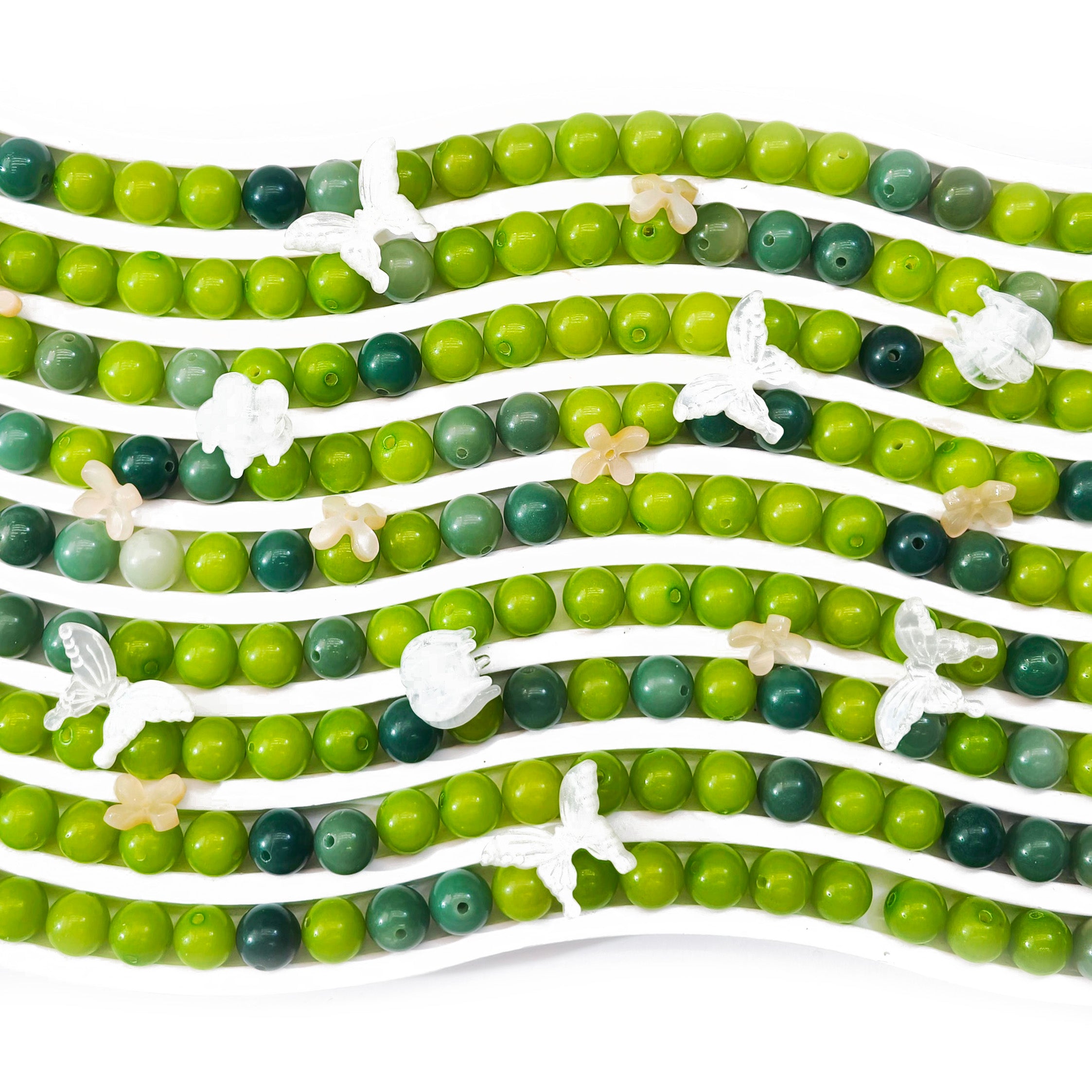 L2034]Bodhi Verdant Flutter 8mm
