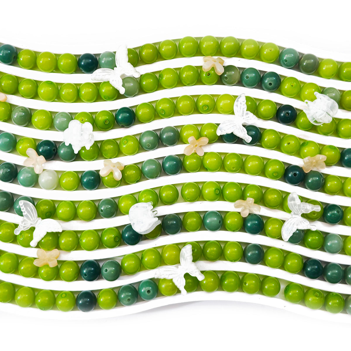 L2034]Bodhi Verdant Flutter 8mm