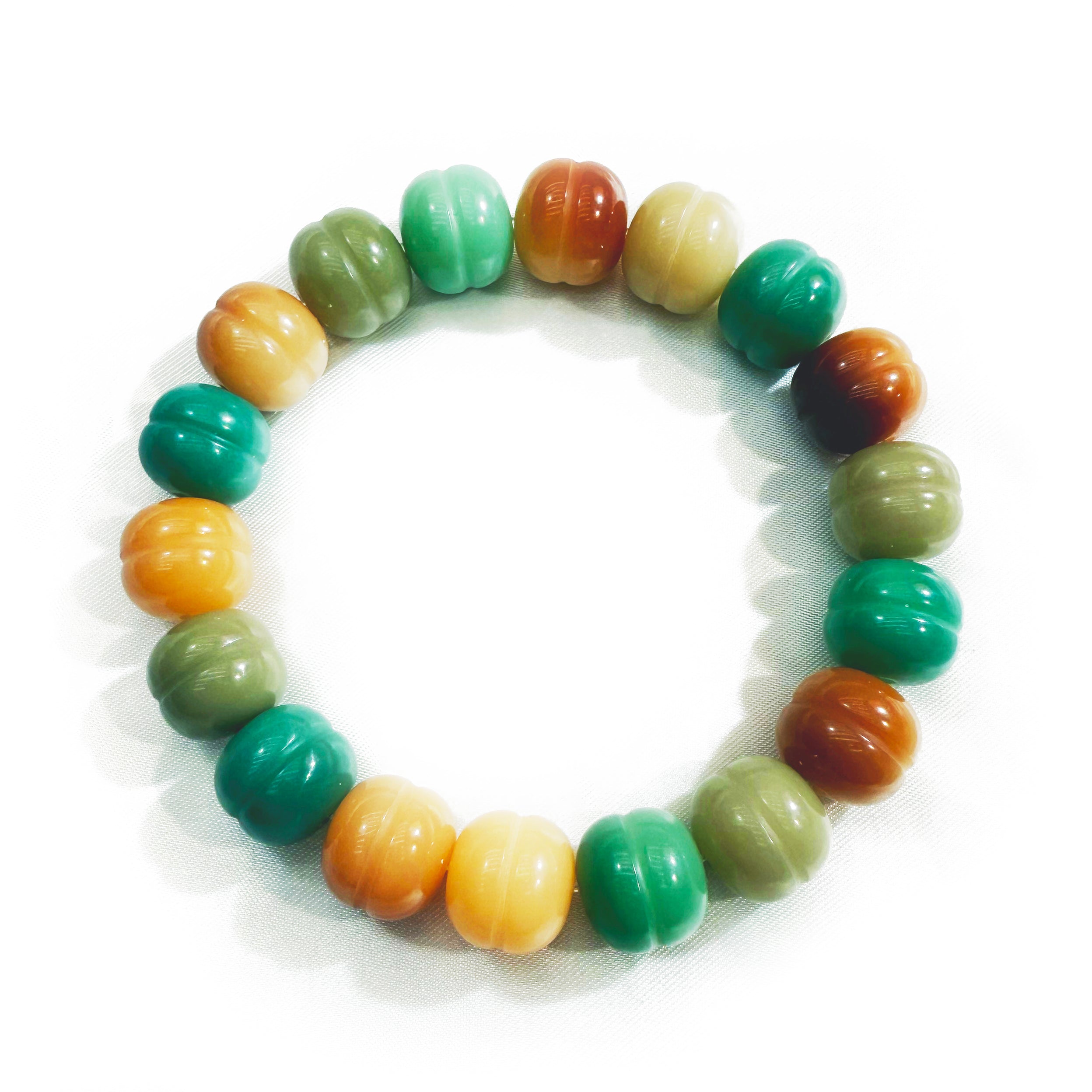 L125]Bodhi Persimmon Bracelet