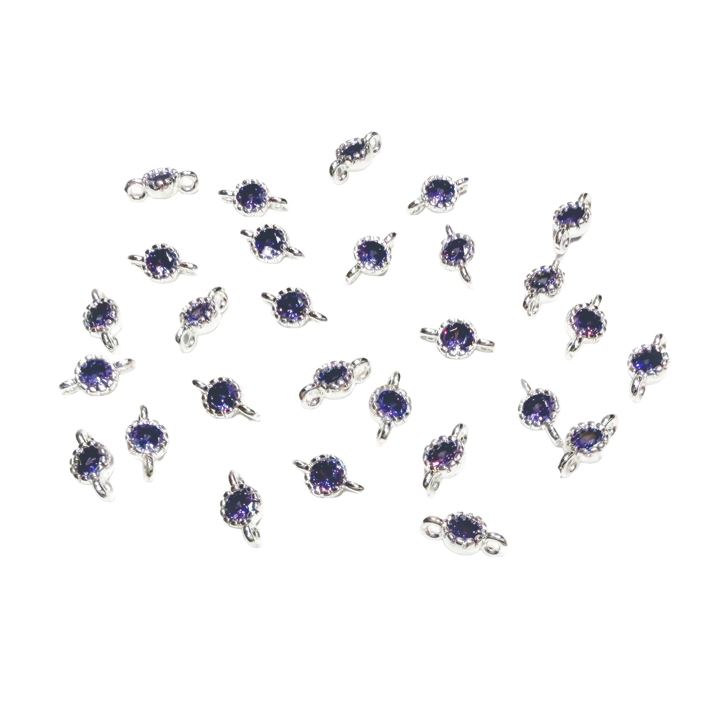 L1618]Zirconia Pendant Purple