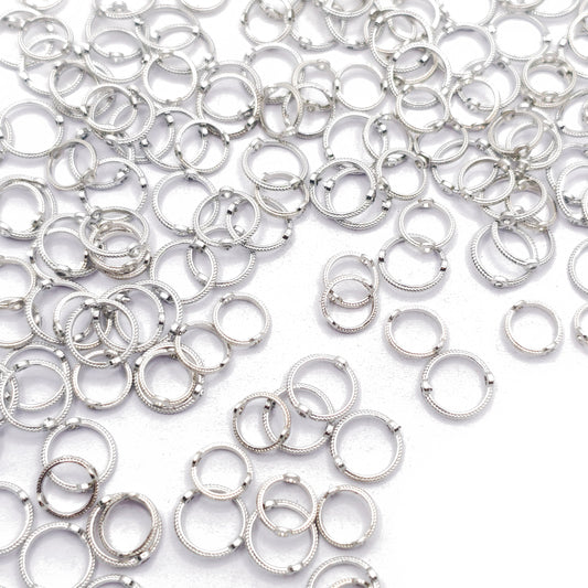 L1531]Bead Frames Antique Silver