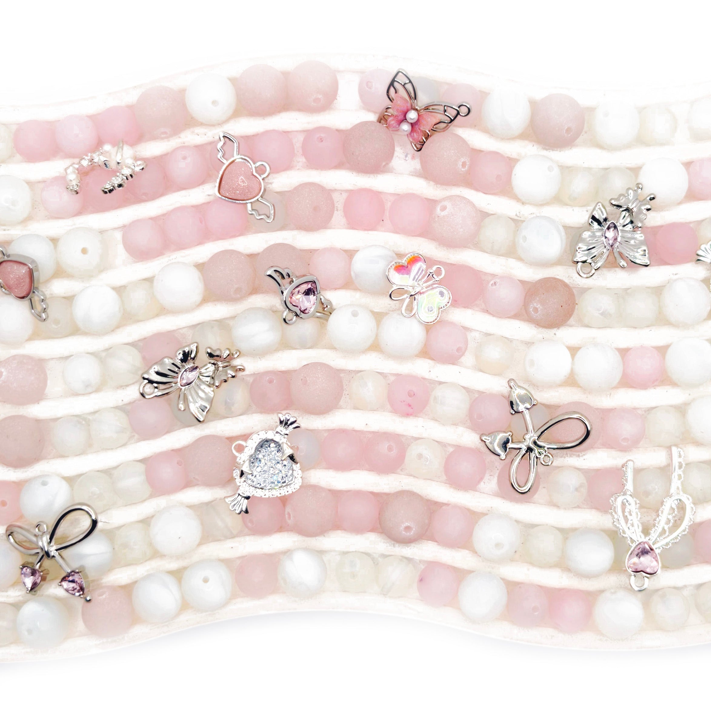 L1755]Crystal Frosty Petals