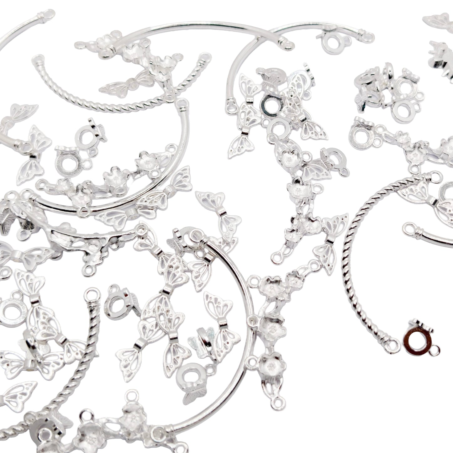 L1876]Half Bangle&Butterfly